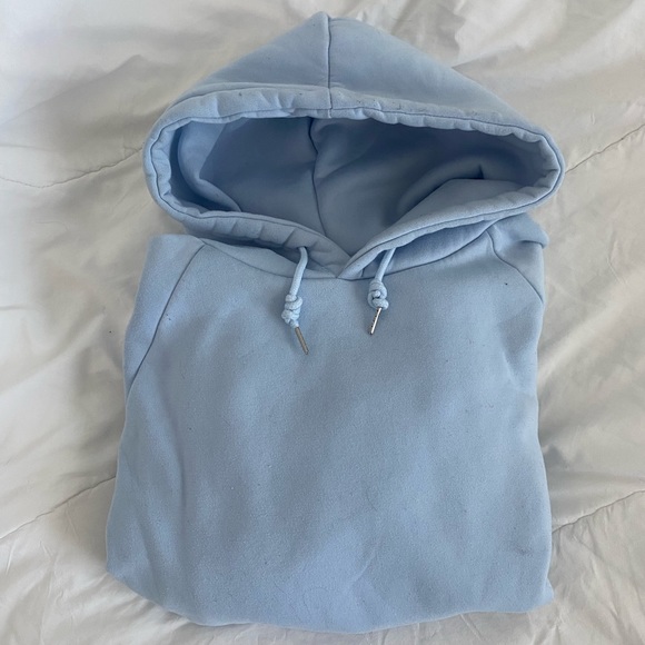 Sky Blue Hoodie Sweater - Picture 3 of 3